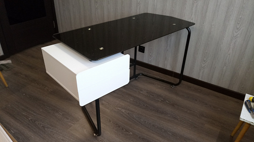 Компьютерный стол Desk черный фото покупателя 1